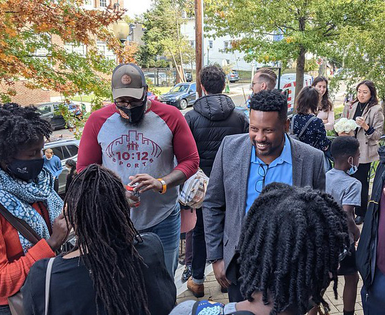 Elder Marcus outside in Petworth, DC
